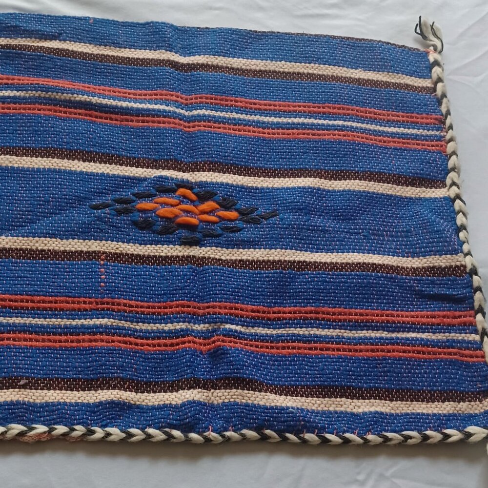 AZTEC STYLE VINTAGE HANDMADE THROW PILLOW COVER NWOT